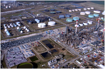 Photo oblique industrielle